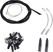 Road Bike Bicycle Derailleur Shifter Cables 1 Set Universal Bike Brake Cable Housing Kit Mountain & Road Bicycle Replacement Brake Cable Kit for Efficient Braking Performance