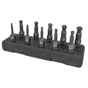 M7 M7-MB47010M - Impact Socket Set In-Hex 1/2" Drive 10 Piece Metric Ball End
