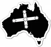 Eureka with Australian Continent Sticker Aussie Car Flag 4x4 Funny Ute