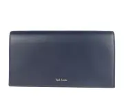 NEW!Paul Smith purse/wallet Concentrina leather Navy Two fold.BNIB Made In Spain
