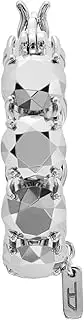[Diesel] Unisex Adult's Hoop Earrings, Silver-Tone, One Size