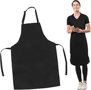 [COLLBATH] Chef Aprons Halter Neck Set of 2 Cooking Aprons for Women Men Easy Wash Polyester-cotton