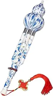 Yunhgft Authentic Chinese Gourd Flute - Handcrafted Woodwind Instrument, Multicolor B Key