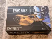 Eaglemoss Starship Star Trek - 18k Gold USS Enterprise NCC-1701-D XL - Sealed