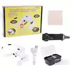 Rechargeable Head-Mounted Magnifier Magnifying Glass W/5 Lens & 2 LED Lights
