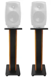 (2) Rockville 28" 2-Tone Studio Monitor Speaker Stands For Genelec 8351A