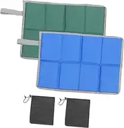 GANAZONO 2 Sets Outdoor Folding Picnic Mat Portable Pearl Cushions for Travel Lightweight Space Saving Design