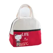 Cute Dinosaur Cartoon Food Lunch Snack Container Bag Insulated Cooler Lunch Box Organizer Themal Tote Carry Bag Zipper Closure
