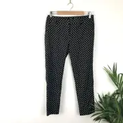Sportsgirl BNWT Black White Patterned 7/8 Cigarette Pants Size 10 RRP $89.95