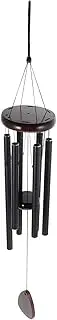 Milisten Metal Sympathy Memorial Wind Chime Decorative Hanging Bell Black Wind-Bell for Home Decor Sympathy