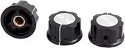 XYWHPGV 3Pcs 6mm Dia Knurled Shaft Plastic Potentiometer Volume Control Rotary Knob Cap(dbfff 78f23 41d15 eb6fe 028ae 46d59