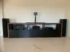 THT-006B Tasmania Oak High Gloss Poly Lowline entertainment TV Unit