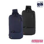 AT美國旅行者 AMERICAN TOURISTER 肩背包/胸包/斜背包ZORK 2.0極輕量商務減壓抗菌休閒_黑/藍