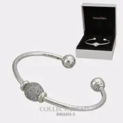 Authentic Pandora Silver Wintry Holiday Open Bangle Gift Set B801001-2