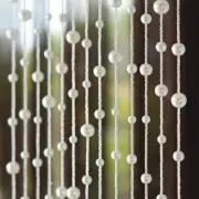 20 Strings Nordic Style Faux Pearl Bead Curtain Fringe String Door Curtain Room