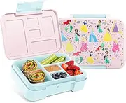 [Simple Modern] Disney Bento Lunch Box for Kids | BPA Free, Leakproof, Dishwasher Safe | Lunch Container for Girls, Toddlers | Porter Collection | 5 Compartments | Princess Rainbows