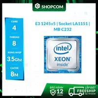 在飛比找蝦皮購物優惠-Intel Xeon E3-1245v5 - 4 核 8 線