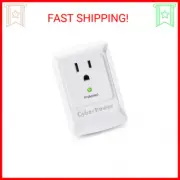 CyberPower CSB100W Essential Surge Protector, 900J/125V, 1 Outlet, Wall Tap