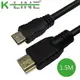 K-Line Mini HDMI to HDMI 4K影音傳輸線 1.5M(2入組)