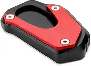 Motorcycle Wheel Stand Stand Pad Fit for Suzuki V-Strom VSTROM 1050 DL1050 DL1050XT 2020-2022 CNC Kickstand Foot Side Stand Extension Pad Support Plate(Red)