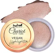 Chariot New York Vegan Natural Highlighter | Illuminating Crome Metallic | Long Lasting | Non-Sticky (Soft Gold)6g