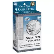 Whitman 5 Pack of Coin Tubes for Nickels