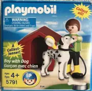 Playmobil 5791 Boy with Dog Small Box Special Figure Dalmation NEW SEALED