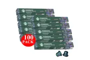 Starbucks By Nespresso Espresso Roast Coffee Pods Capsules 100 Pack