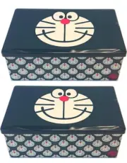 Japanese anime DORAEMON Cookies 10 Pieces In Cute Tin Rare Sanrio Snack Box