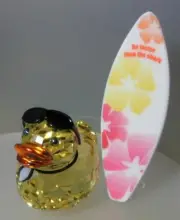 SWAROVSKI SILVER CRYSTAL DUCK-SUNNY STEVE SURFER mint in box 1096743