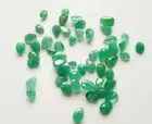 3.5X4.5-5.5X7.5mm Emerald Cut Stones, Oval & Pear For Jewelry, 5 Pcs