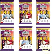 OY Gifts Topps Match Attax 23/24 UEFA Champions League Trading Cards x 6 Packet Bundle - Soccer Cards 2023-2024