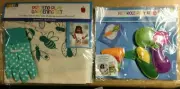 Pretend Play Gardening Set Gloves and Apron + 8 pcs Felt Garden Food & Seeds Set