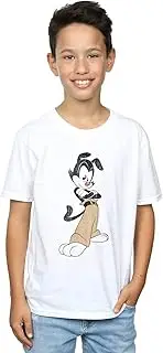 [Absolute Cult] Animaniacs Boys Yakko Classic Pose T-Shirt White 12-13 years