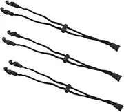 Mask Extend Strap Set 3 Pack Elastic Mask Straps Extending Elastic for Easy Adjustment Black