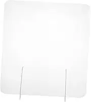 VILLFUL 1Pc Sneeze Guard Protective Shield Divider Board Transparent Acrylic Partition Screen Easy to Clean for Schools and Offices Segregation Barrier for Safe Use
