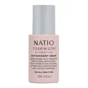 Rosewater Antioxidant Serum by Natio for Women - 1 oz Serum