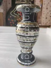 21" Marble mop Flower Vase Pot Inlay paua shell decor room Art & collectibles