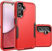 [YZOK] for Galaxy A14 5G Phone Case,Samsung A14 5G Case [Shockproof] [Dropproof] [Screen Protector],Heavy Duty Protection Phone Case Cover for Samsung Galaxy A14 5G (Red Black)