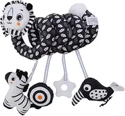 Premium Plush Spiral Carseat Toy, Safe & Sturdy Activity Toy, Calm Baby Emotions with Cute Appearance Design, for Baby Crib, Stroller & Car