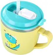 Mobestech Sippy Cup Stainless Steel Metal Water Fluid Toddler Cup Boys and Girls Straw