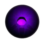 12" Steel Tongue Drum 8-Note Tunable Idiopan - Royal Purple