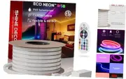 LED RGB Neon Rope Lights AC 120V, Expandable & Cuttable Bright Strip Lighting