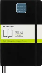 - Classic Soft Cover Notebook Expanded - Plain - Large - Black