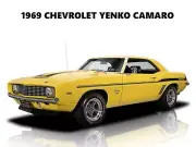 1969 Chevrolet Yenko Camaro NEW Metal Sign: Original Look in Yellow & Black