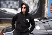 TRAK RACER TR Monogrammed Cotton Hoodie Size Large | HD03