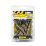 Buildex 10-8 x 100mm Climacoat Countersunk Ribbed Head Treated Pine Screws - 50