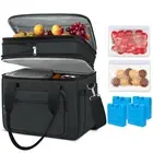 Lunch Box for Men Expandable Lunch Bag, 23L Large Cooler Lunch Box, Insulated...