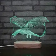 Acrylic Wyvern Dragon Remote Control Night Light