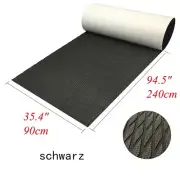 EVA Schaum Boot Bodenbelag Blatt Marine Teak Decking rutschfeste Teppich schwarz